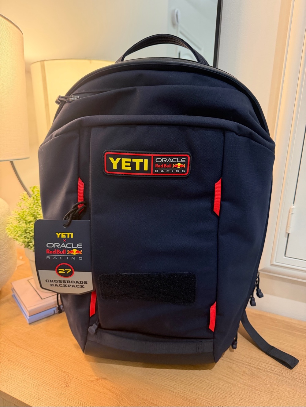 Yeti Navy and Red Oracle Red Bull Crossroads 27L Racing Backpack